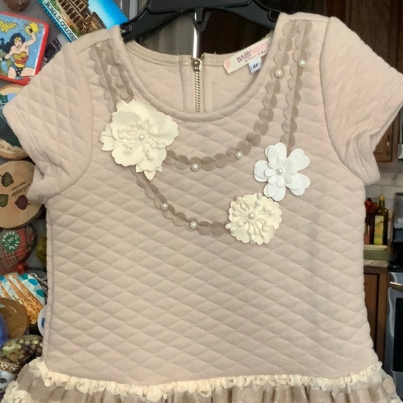 NWT Nordstroms Baby Sara sweet drop waist flower detail dress - Picture 4 of 8